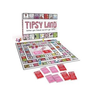 TIPSY LAND By: Maddie and Anna Adult Party Game Night Drinking Game 21+